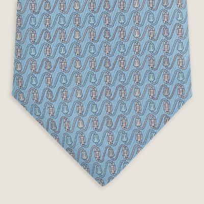 Fers Lucky tie - Blue | Hermès USA